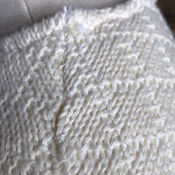 NWOT butter yellow long thick crew neck pull on sherpa lined sweatshirt size L - Picture 6 of 16